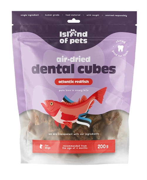IOP Air-Dried Atlantic redfish dental cubes, 200 gr.
